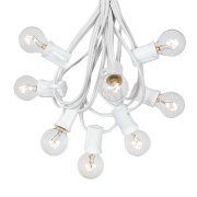 Hanging cluster of light bulbs
