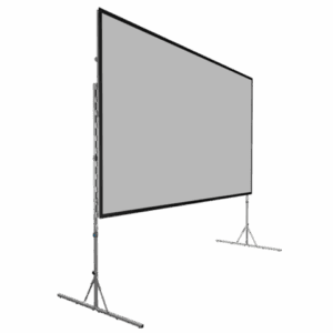 Freestanding projector screen display