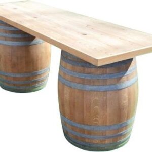Rustic barrel table design