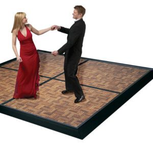 Formal dance on parquet floor