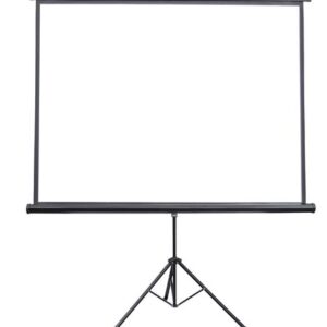 Projector screen on tripod stand